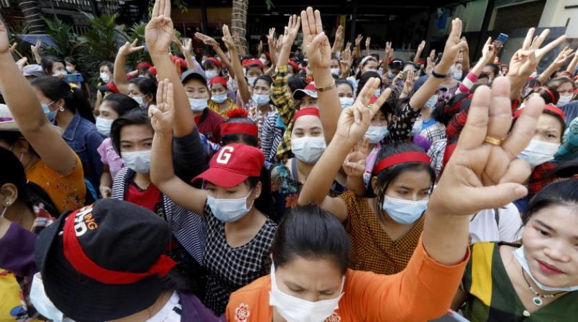 الاحتجاجات في ميانمار