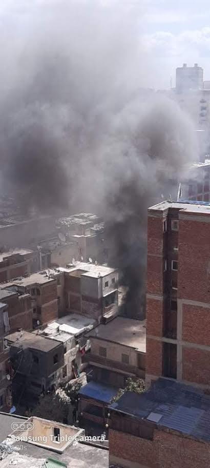 حريق في محل بالإسكندرية