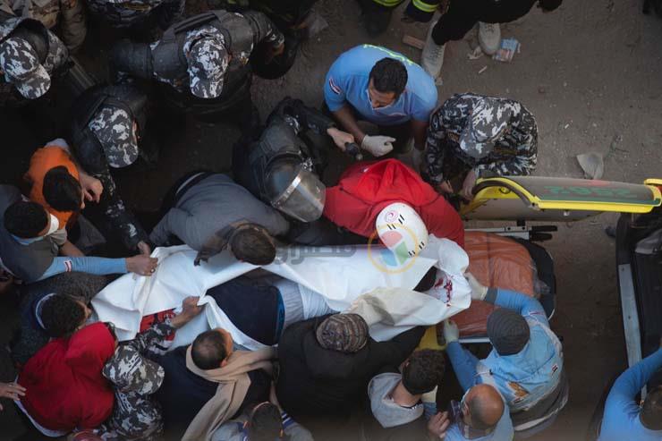 انهيار عقار جسر السويس