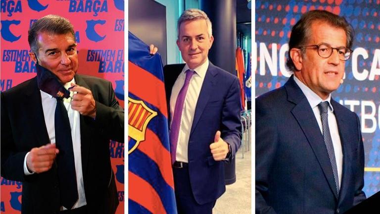 الثلاثي المرشح لرئاسة برشلونة