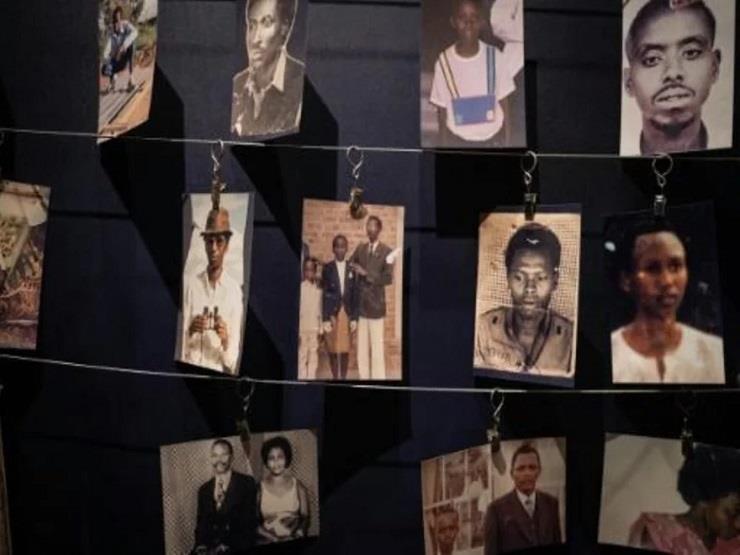  صور لضحايا الابادة في رواندا في 1994 في نصب ذكرى 