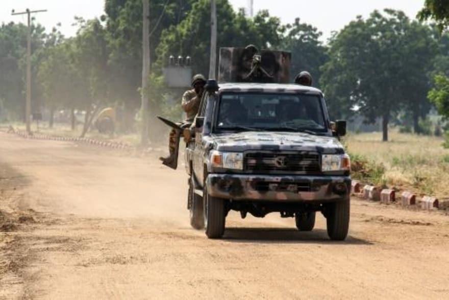 عسكريون نيجيريون يجرون دورية في نغامدو في شمال شرق