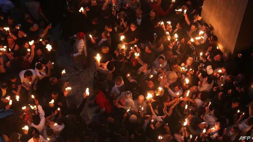 احتفالات سبت النور في مدينة القدس