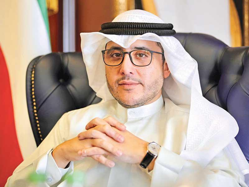 وزير الخارجية الكويتي  أحمد الناصر