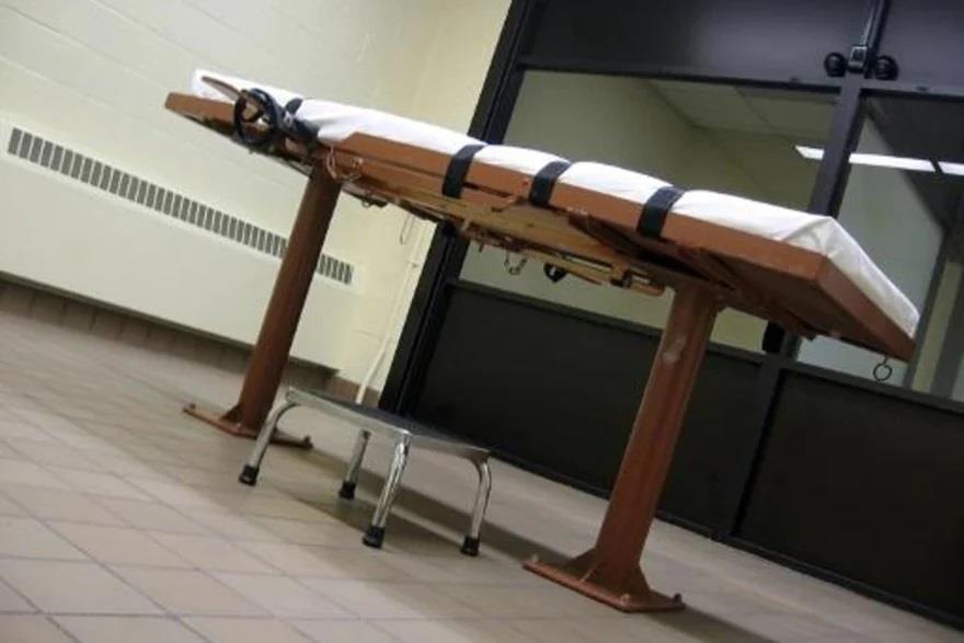  صورة تظهر غرفة إعدام تابعة لمحكمة في ولاية أوهايو