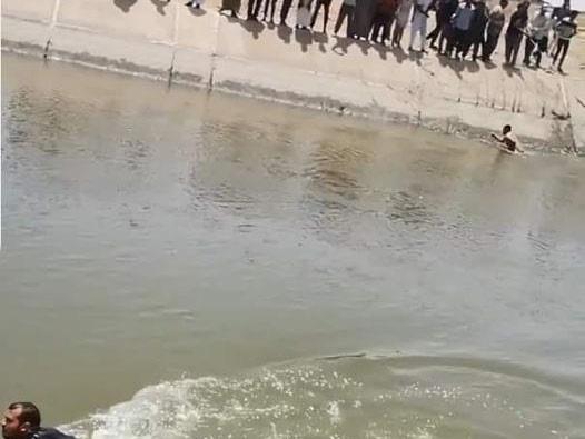 غرق تروسيكل بترعة ناصر بالإسكندرية