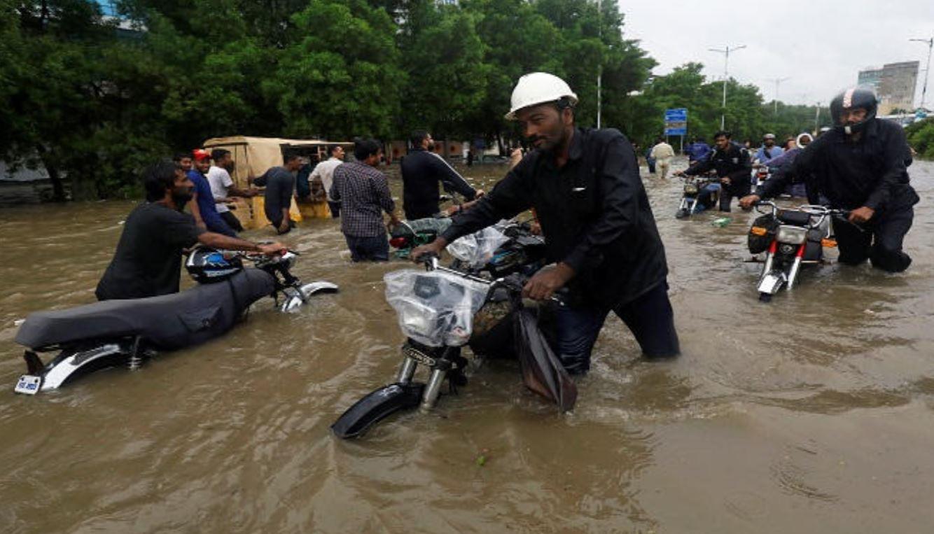 الأمطار الغزيرة في باكستان