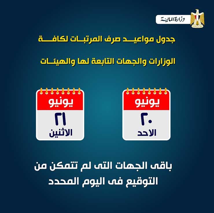 مرتبات 20 و21 يونيو