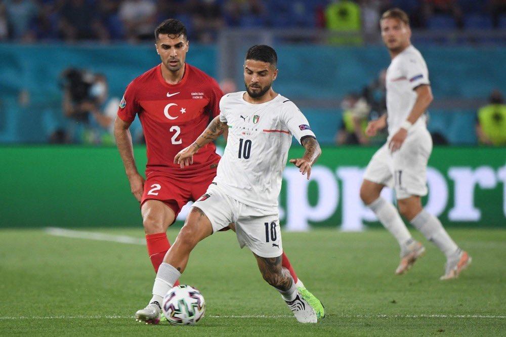 صورة من جانب مباراة إيطاليا وتركيا