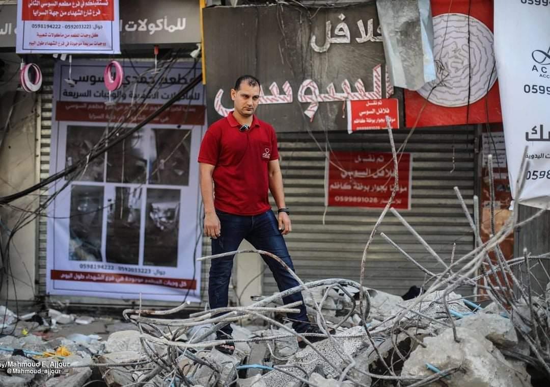 محمد السوسي صاحب مطعم فلافل السوسي بعد القصف الإس