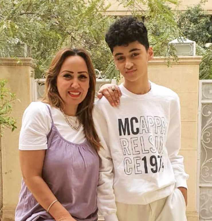 زوجة-عمرو-سعد-ونجله