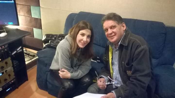 نانسي مع الملحن حمدي صديق