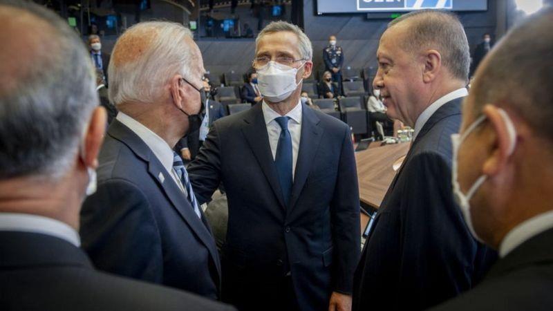 خلال اجتماع بين بايدن وأردوغان جرى في 14 يونيو/حزي
