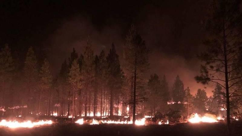 حريق غابات الغرب الأمريكي