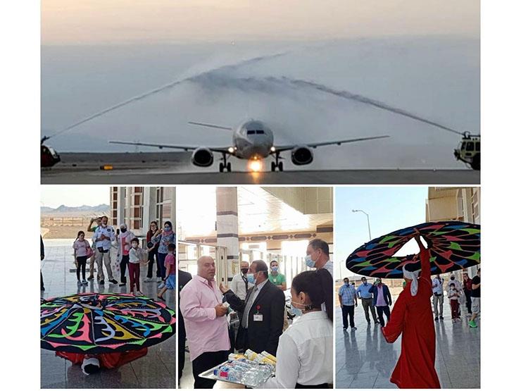 مطار طابا يستقبل رحلة الشركة الأردنية للطيران