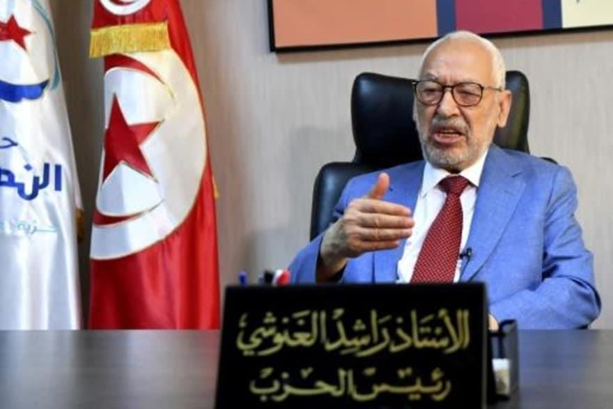  رئيس البرلمان التونسي وزعيم حركة النهضة راشد الغن