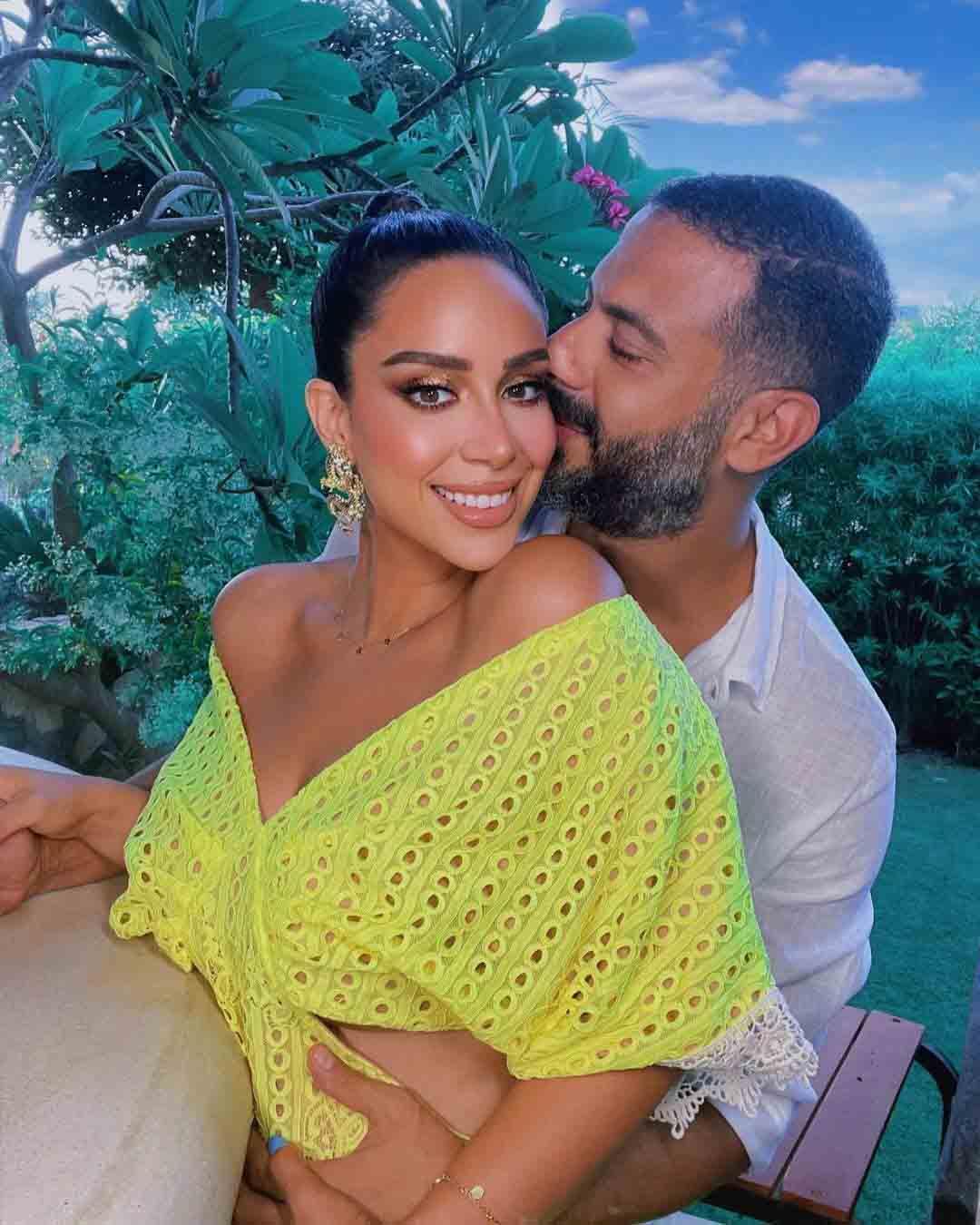 محمد فراج وبسنت شوقي من حفل زفاف نيللي كريم وهشام عاشور