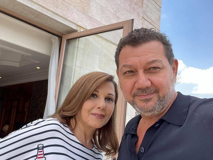 ماجدة الرومي مع شقيقها