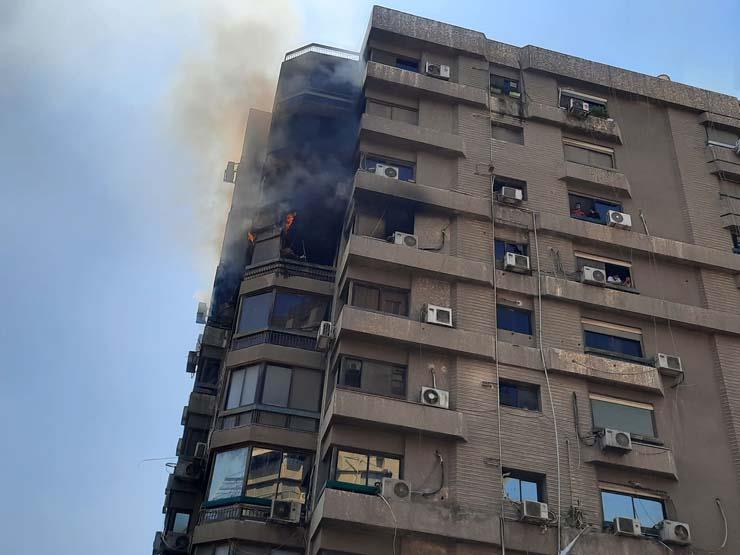 اندلاع حريق هائل في شقة سكنية بالمهندسين