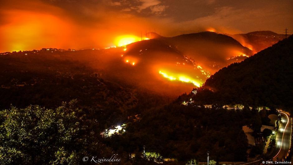 حريق هائل في قمة كليمنجارو