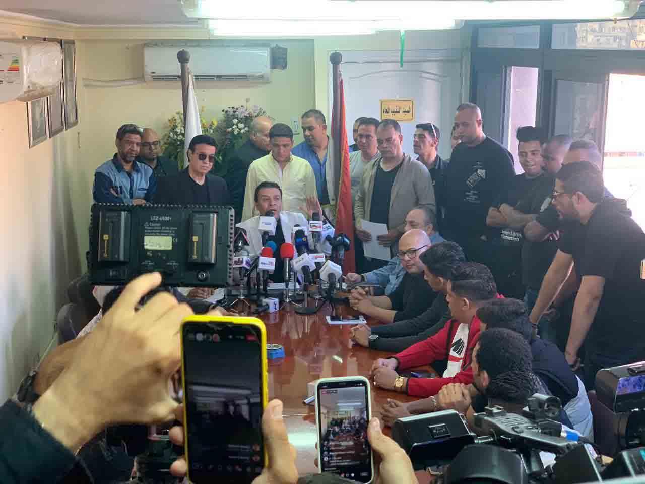 المؤتمر الصحفي لنقابة الموسيقيين