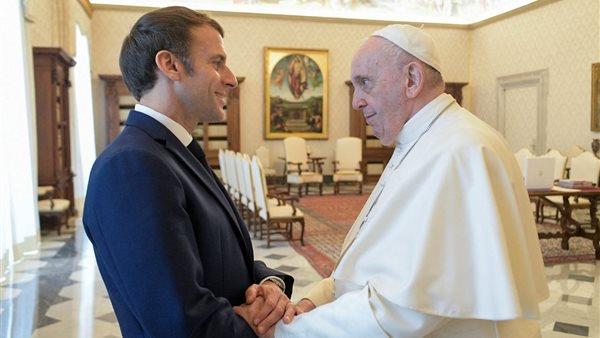 البابا فرنسيس و ماكرون