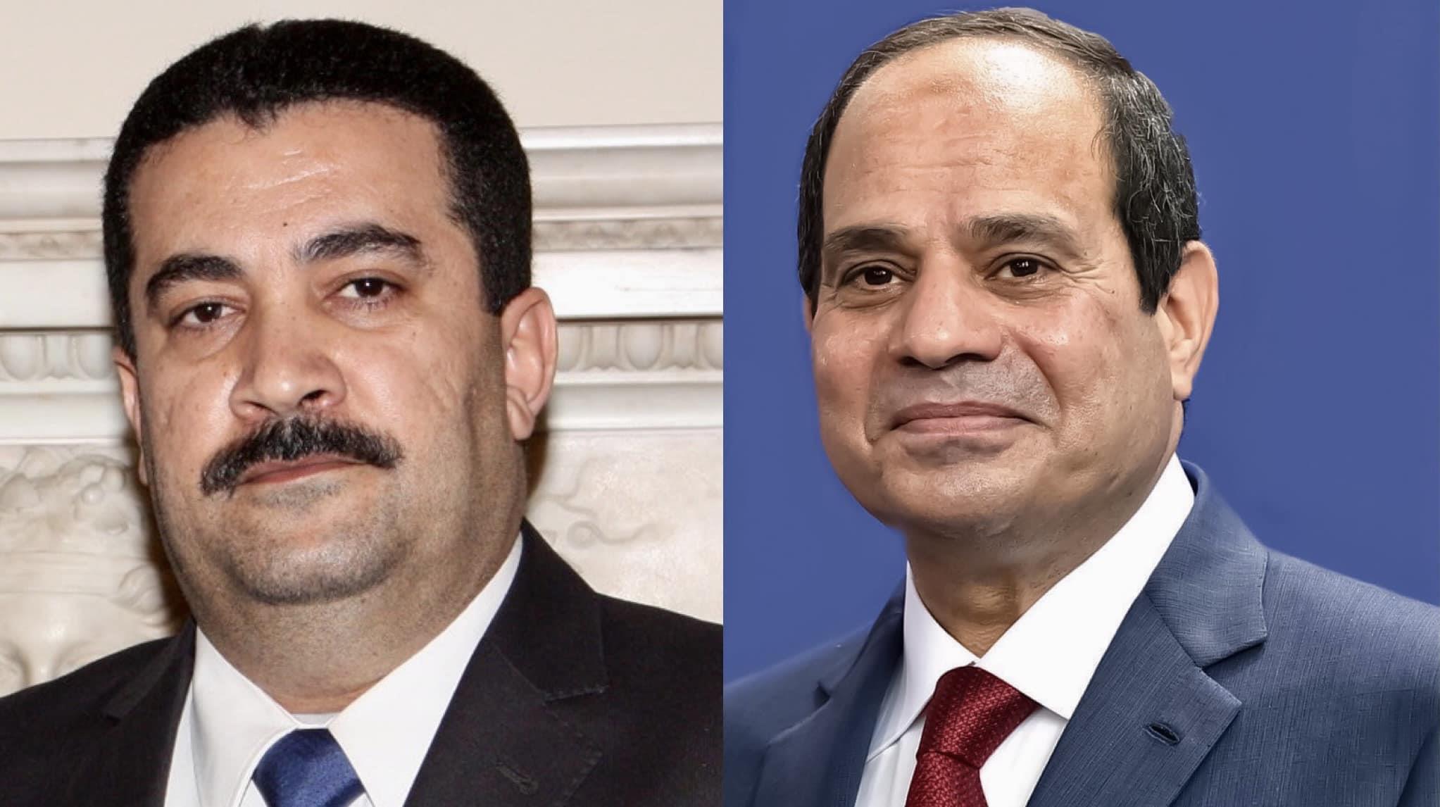 السيسي يهنئ رئيس الوزراء العراقي على نيل ثقة البرل