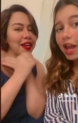 شيرين وابنتها