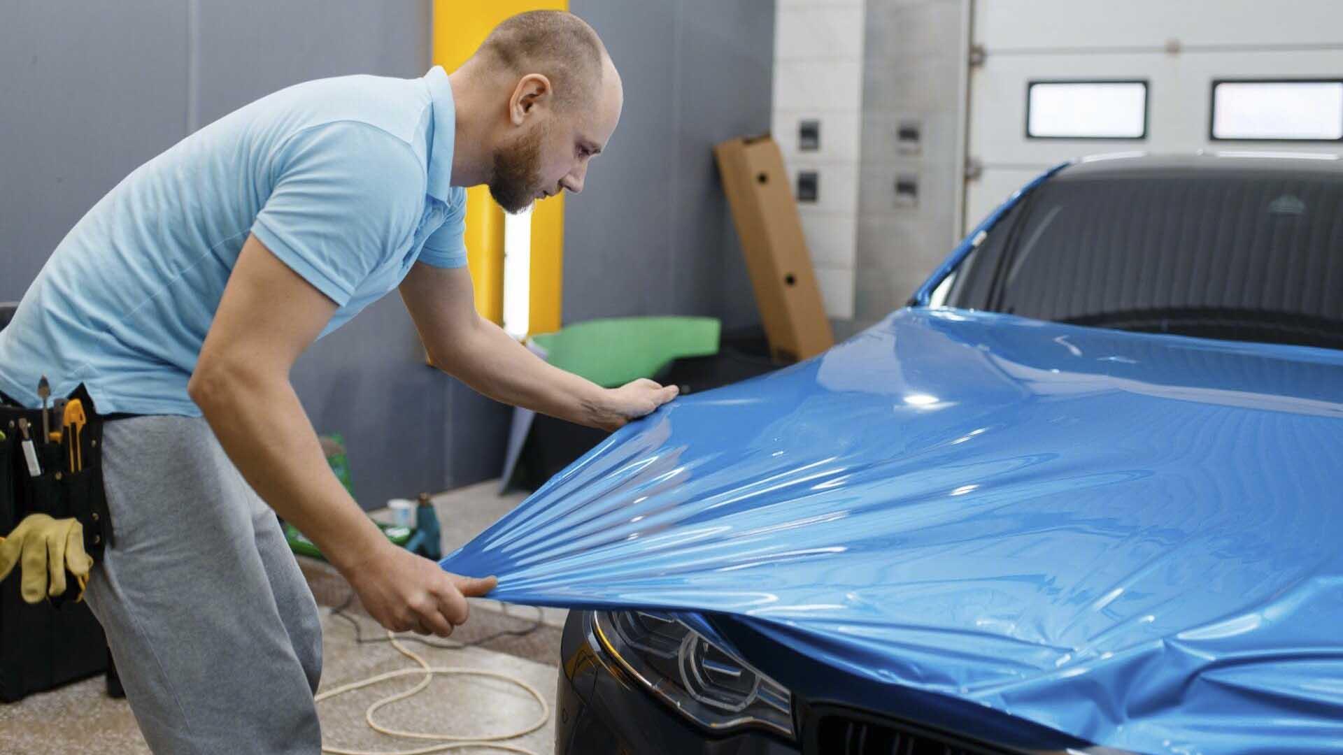 تطبيق فيلم تغيير لون السيارة Car Wrapping 