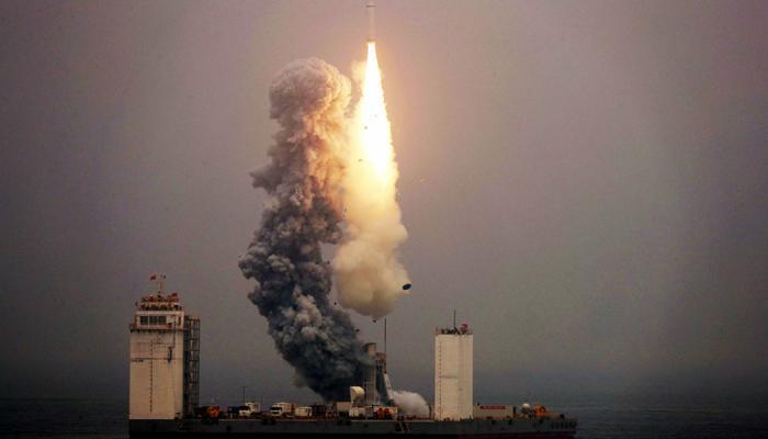 سقوط صاروخ صيني