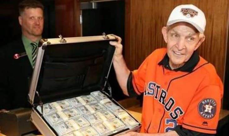 رهان يجعل عجوزا مليونيرا في دقائق