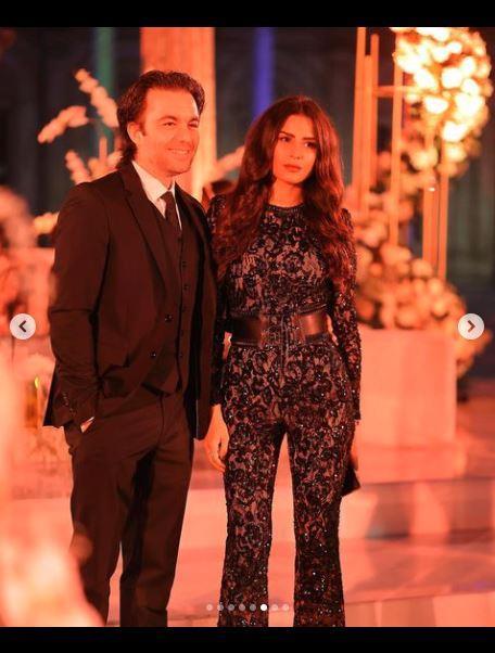 شريف رمزي وزوجته