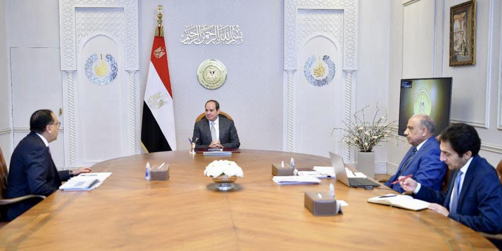 اجتماع الرئيس عبد الفتاح السيسي مع الدكتور مصطفى م