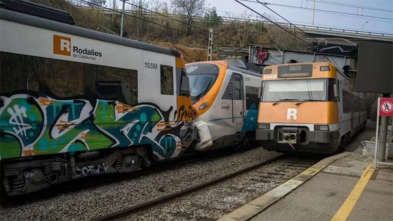 اصطدام قطارين في إسبانيا