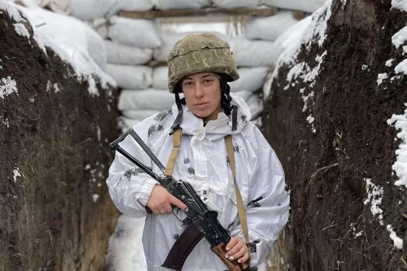 تتمركز ماريا على الجبهة الشرقية لأوكرانيا، وتؤكد ث