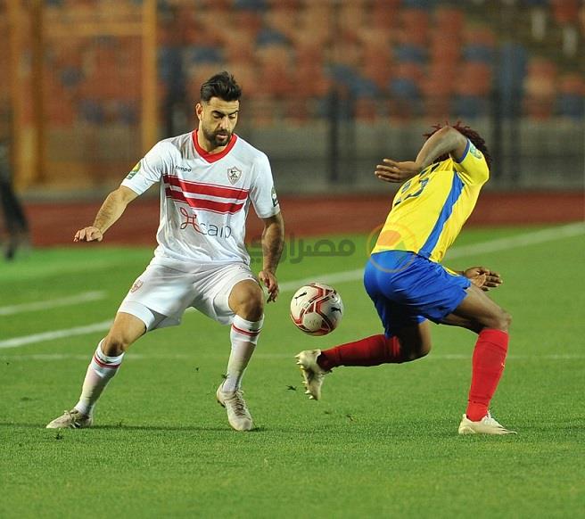 جانب من مباراة الزمالك وبترو أتلتيكو