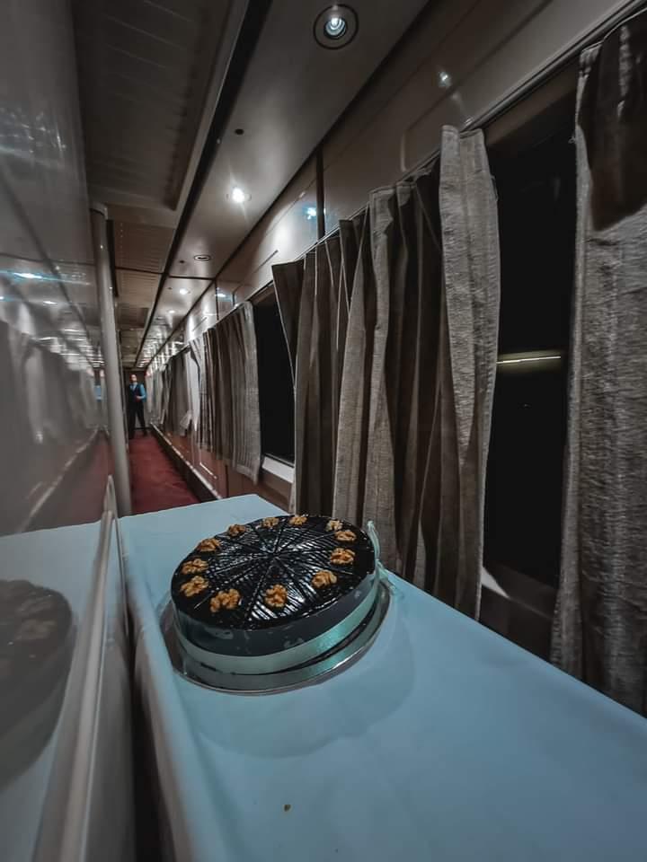 صورة من داخل قطار النوم 