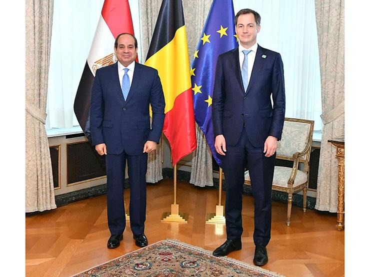 رئيس وزراء بلجيكا والرئيس السيسي 