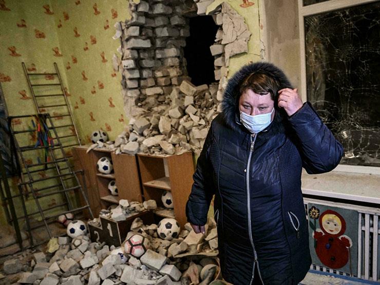 انفصاليون أوكرانيا قصف