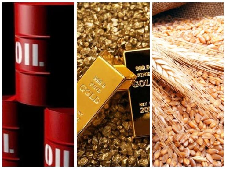 القمح والذهب والنفط