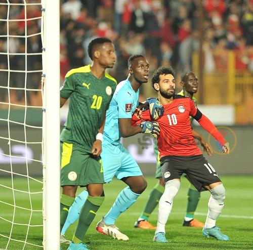 صورة من جانب مباراة مصر والسنغال