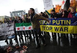 سوريون يتضامنون مع أوكرانيين