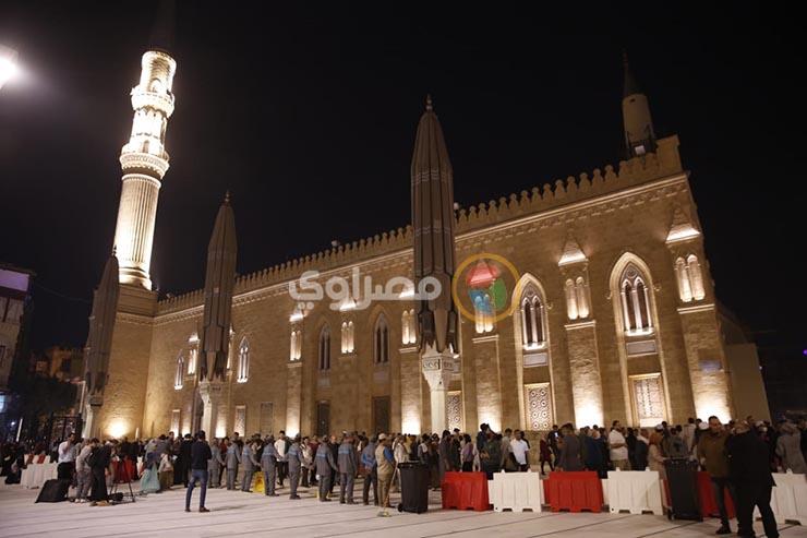 أول صلاة تراويح في مسجد الحسين بعد التطوير