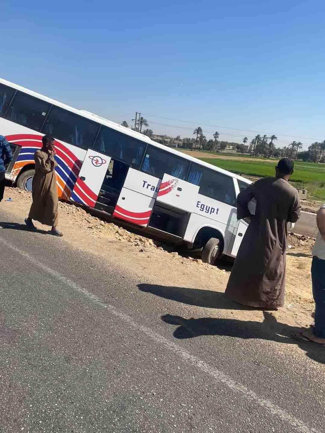 ضحايا حادث الأتوبيس السياحي بقنا