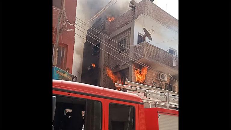 حريق منزل ببني سويف
