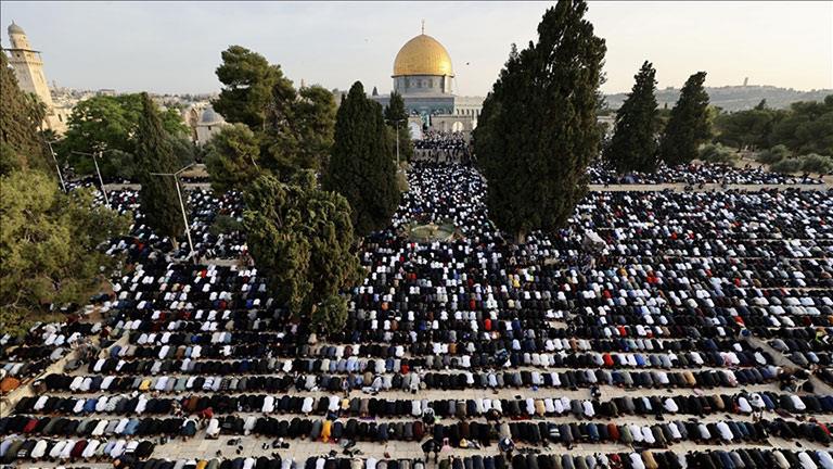  صلاة عيد الفطر بالمسجد الأقصى المبارك