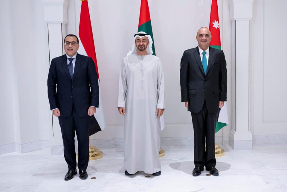 محمد بن زايد يستقبل رئيسي وزراء مصر والأردن