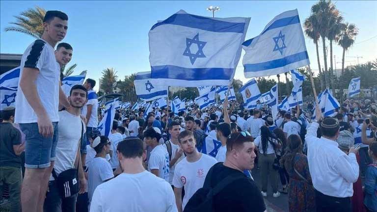 مسيرة الاعلام الاسرائيلية