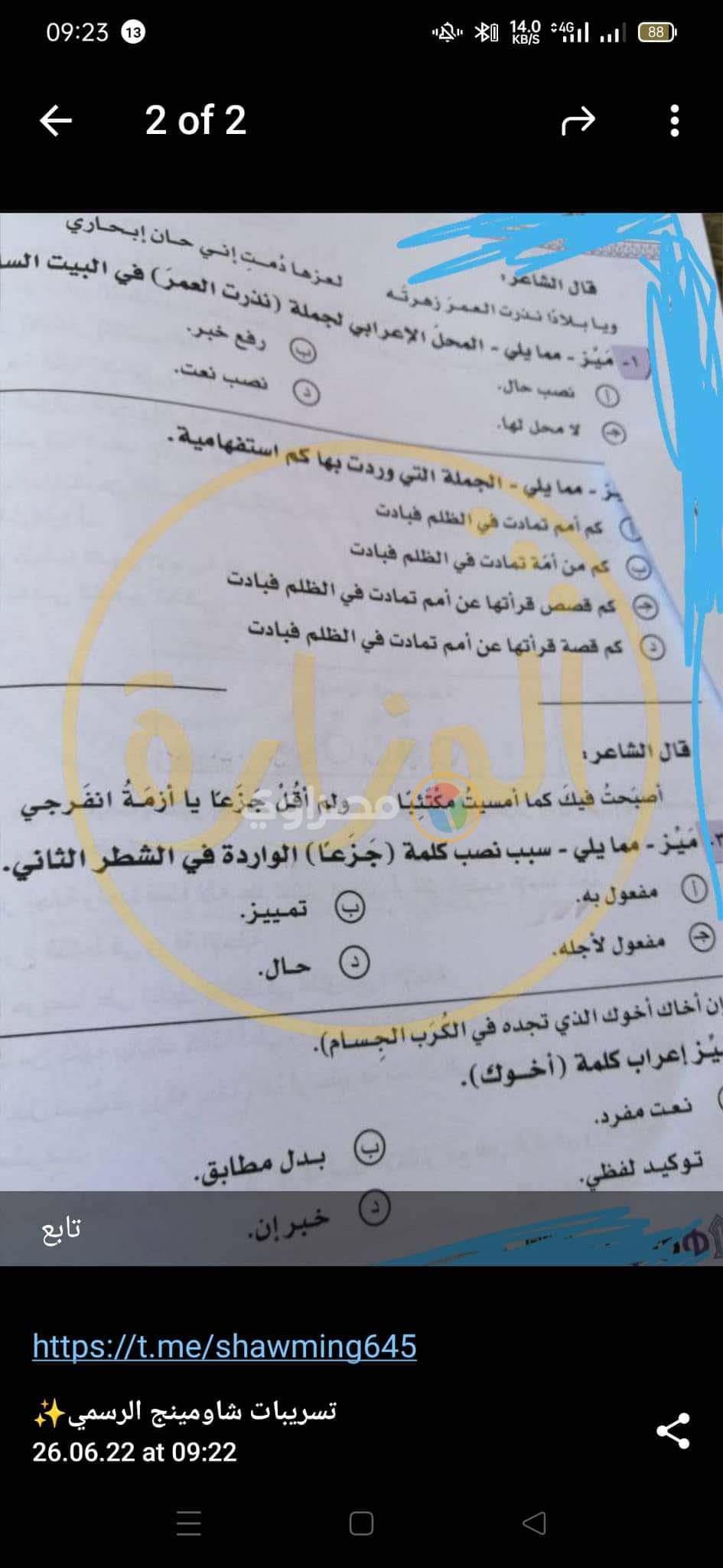 صفحات الغش الاجتماعي عبر تطبيق التليجرام