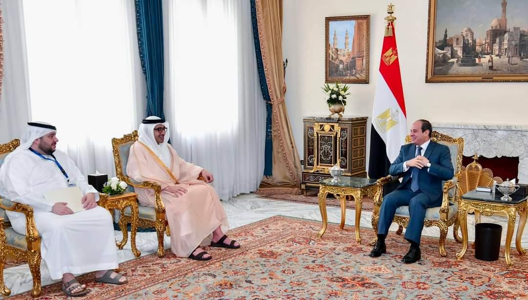 السيسي يستقبل وزير الخارجية لدولة الإمارات العربية